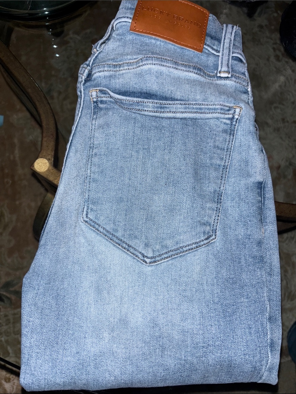 Lucky Brand women’s size 2 Washed Blue Bridgette high Rise skinny jeans - Picture 3 of 15